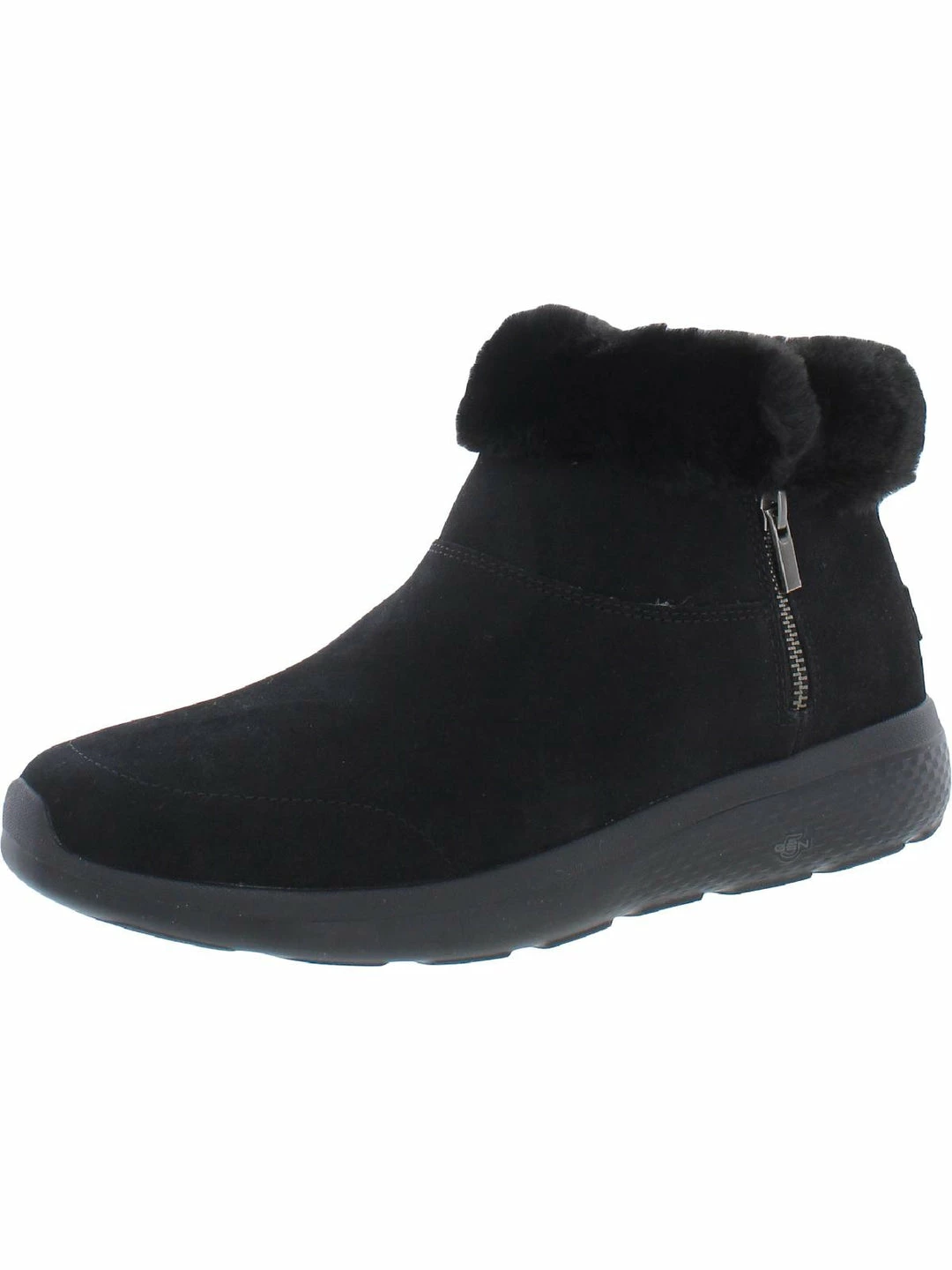 Skechers On The Go City 2- Enchanted Womens Leather Faux Fur Ankle Boots 6 Skechers On The Go City 2- Enchanted Womens Leather Faux Fur Ankle Boots - Image 4