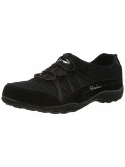 Skechers Breathe Easy-Relaxation Womens Suede Slip On Sneakers