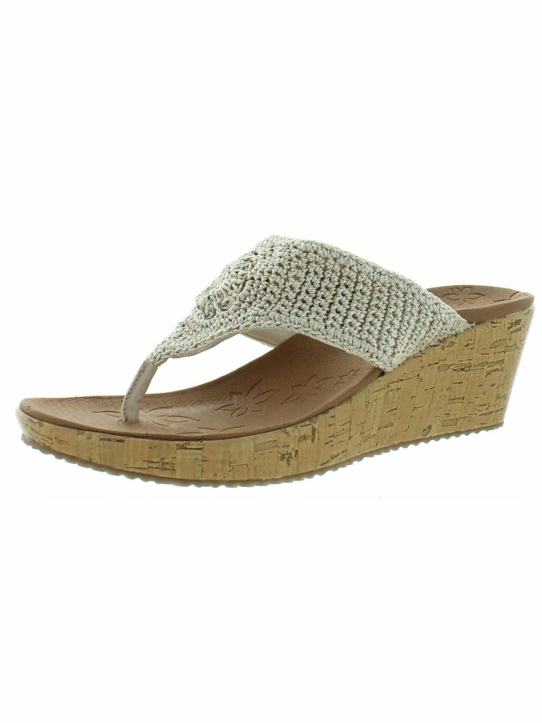 Skechers Beverlee-Fancy Work Womens Flip Flop Slides Wedge Sandals 3 Skechers Beverlee-Fancy Work Womens Flip Flop Slides Wedge Sandals