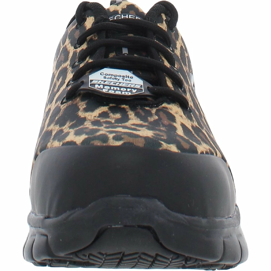 Skechers Sure Track Saivy Womens Animal Print Comp Toe Work and Safety Shoes 5 Skechers Sure Track Saivy Womens Animal Print Comp Toe Work and Safety Shoes - Image 3