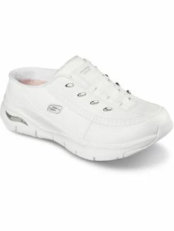 Skechers Blessful Me Womens Faux Leather Slide On Casual and Fashion Sneakers