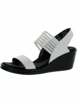 Skechers Womens Slip On Strappy Platform Sandals