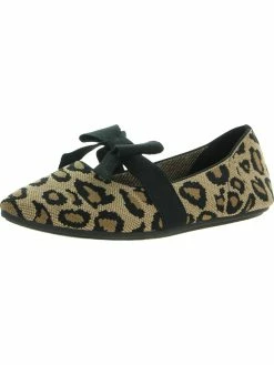 Skechers Womens Knit Slip On Ballet Flats