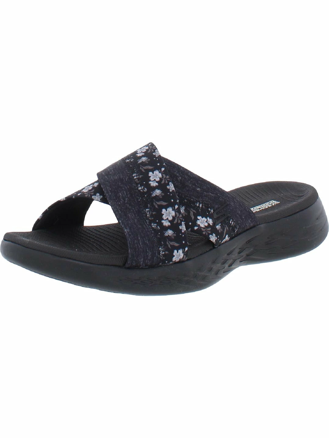 Skechers On The Go 600-Blooms Womens Open Toe Floral Wedge Sandals 6 Skechers On The Go 600-Blooms Womens Open Toe Floral Wedge Sandals - Image 4