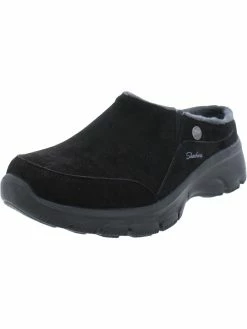 Skechers Easy Going- Latte Womens Faux Suede Slip On Sneakers