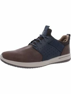 Skechers Delson-Axton Mens Leather Memory Foam Sneakers