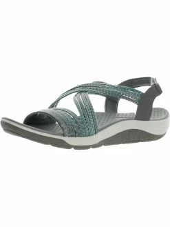 Skechers Raggae Cup-Love Wins Womens Wedge Arch Support Ankle Strap