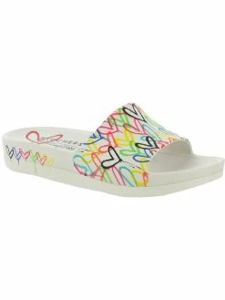 Skechers Trust Love Womens Pool Flat Slide Sandals