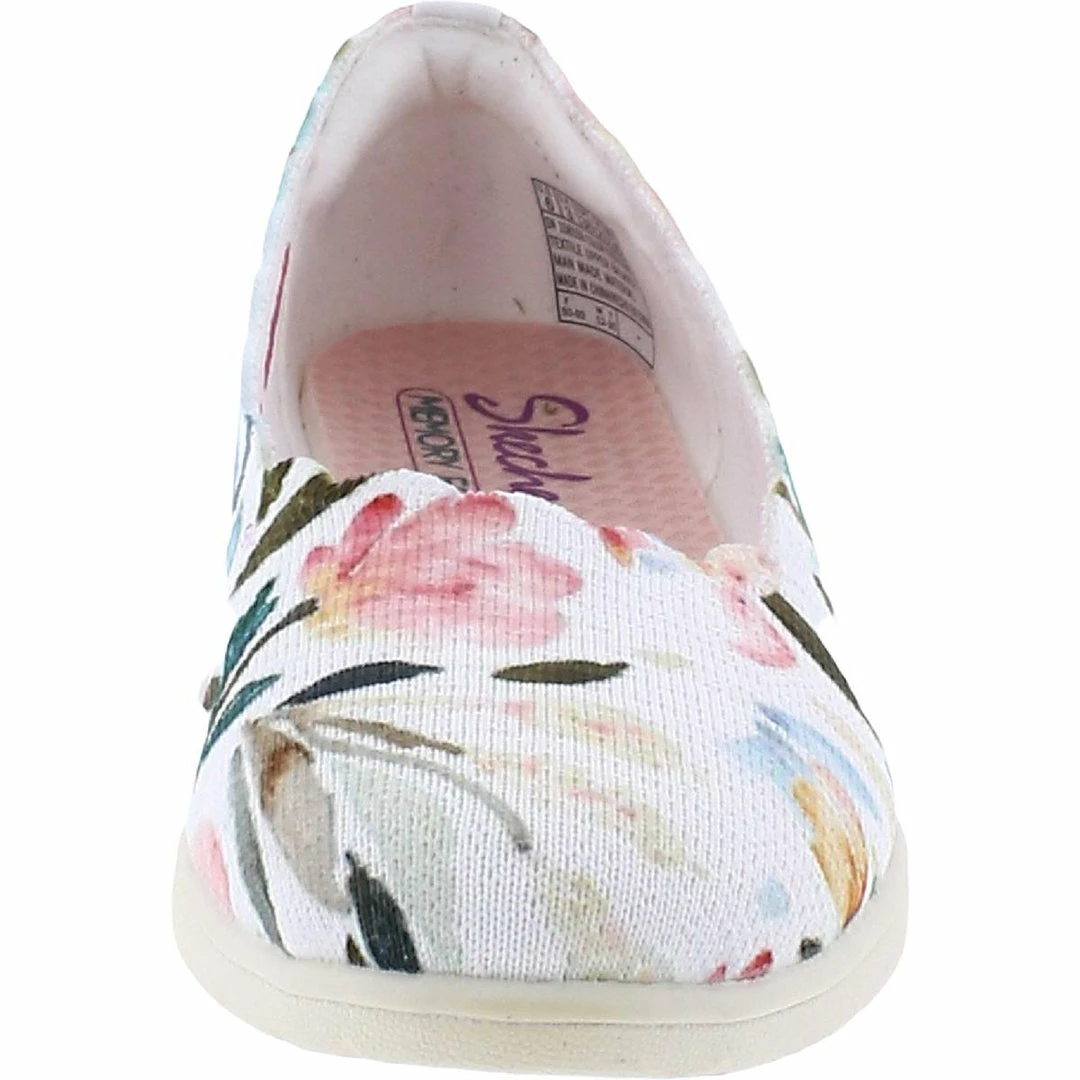 Skechers Cleo Flex-Floressence Womens Canvas Lifestyle Slip-On Sneakers 5 Skechers Cleo Flex-Floressence Womens Canvas Lifestyle Slip-On Sneakers - Image 3