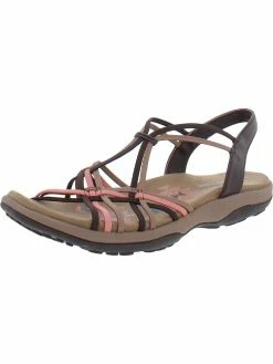 Skechers Reggae Slim Womens Strappy Peep Toe Sport Sandals