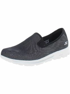 Skechers Womens Glitter Slip On Slip-On Sneakers