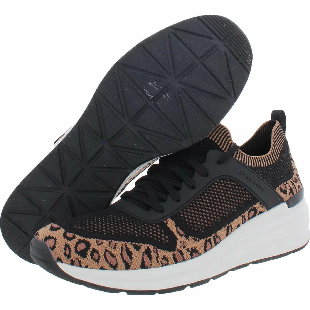 Skechers Billion-Leopard Lady Womens Mesh Leopard Print Athletic and Training Shoes 5 Skechers Billion-Leopard Lady Womens Mesh Leopard Print Athletic and Training Shoes - Image 3