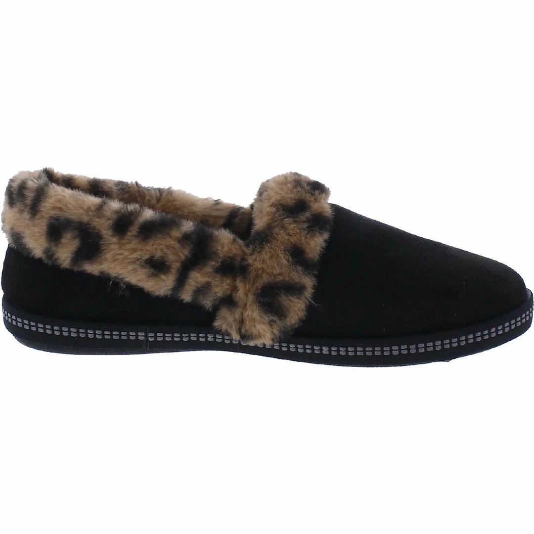Skechers Cozy Campfire-Frisky Gal Womens Faux Fur Animal Print Loafer Slippers 4 Skechers Cozy Campfire-Frisky Gal Womens Faux Fur Animal Print Loafer Slippers - Image 2