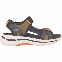 Skechers Go Walk Arch Fit Sandal- Mission Olive/Orange 229021/OLOR Men's
