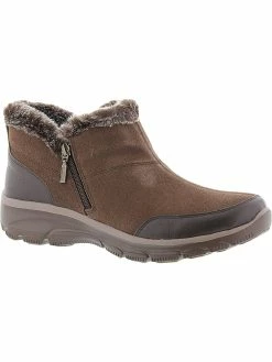 Skechers Easy Going Womens Suede Zipper Booties