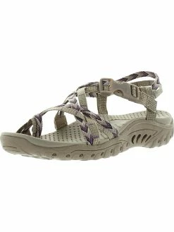 Skechers USA Reggae Islander Womens Woven Comfort Strappy Sandals