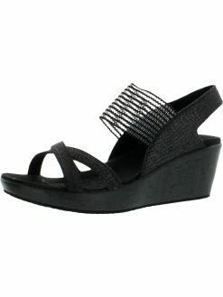 Skechers Womens Padded Insole Dressy Wedge Sandals