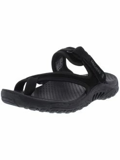 Skechers Reggae-Rasta Womens Leather Slip On Flip-Flops