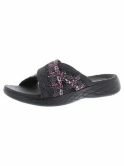 Skechers On-The-Go 600-Monarch Womens Printed Slip On Slide Sandals