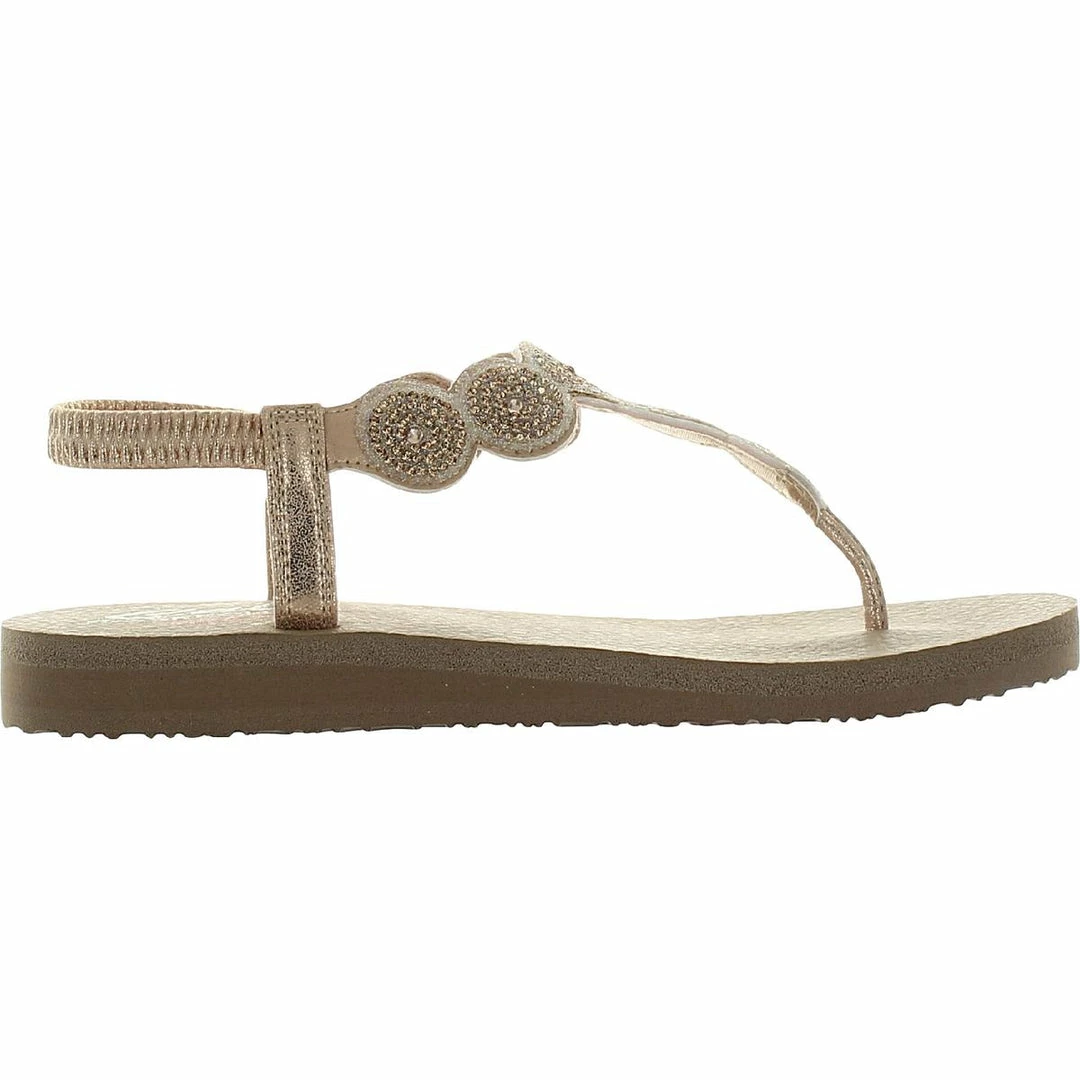 Skechers Meditation Womens Rhinestone T-Strap Thong Sandals 4 Skechers Meditation Womens Rhinestone T-Strap Thong Sandals - Image 2