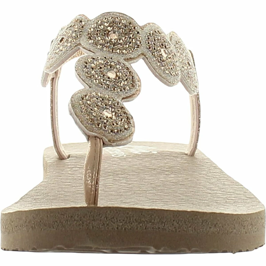 Skechers Meditation Womens Rhinestone T-Strap Thong Sandals 6 Skechers Meditation Womens Rhinestone T-Strap Thong Sandals - Image 4