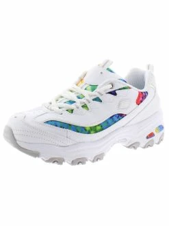 Skechers D'Lites Summer Fiesta Womens Leather Fitness Fashion Sneakers
