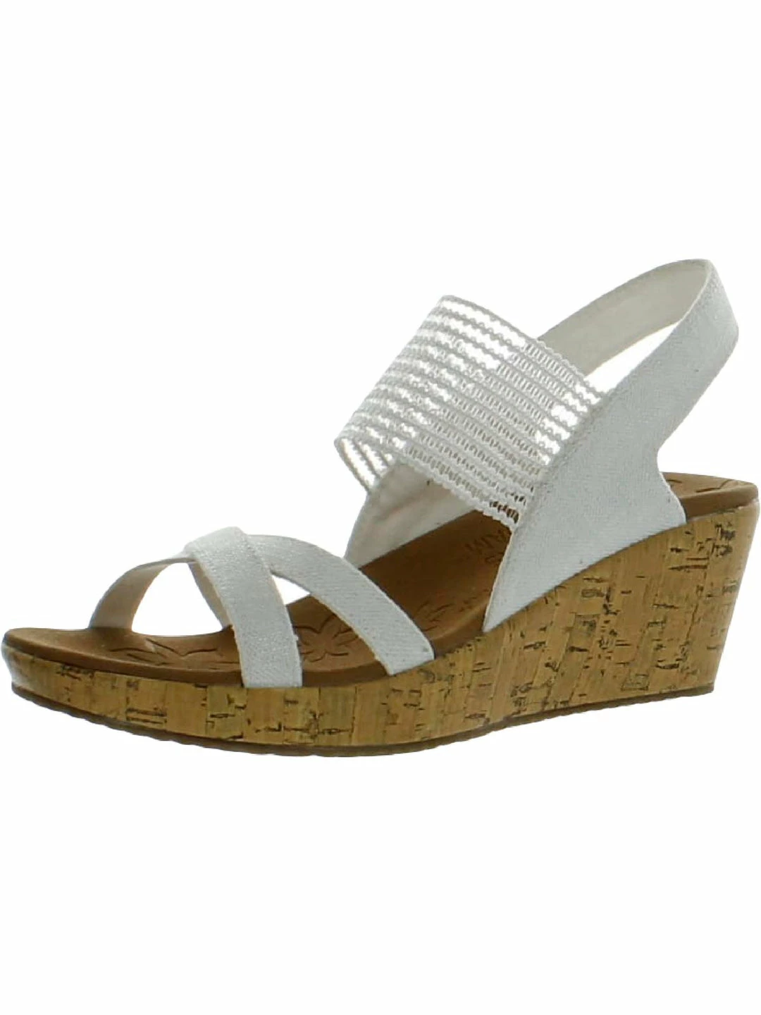 Skechers Beverlee Womens Cork Slip On Wedge Sandals 3 Skechers Beverlee Womens Cork Slip On Wedge Sandals