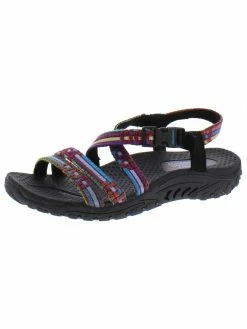 Skechers Reggae Sew Me Womens Woven Slingback Sport Sandals