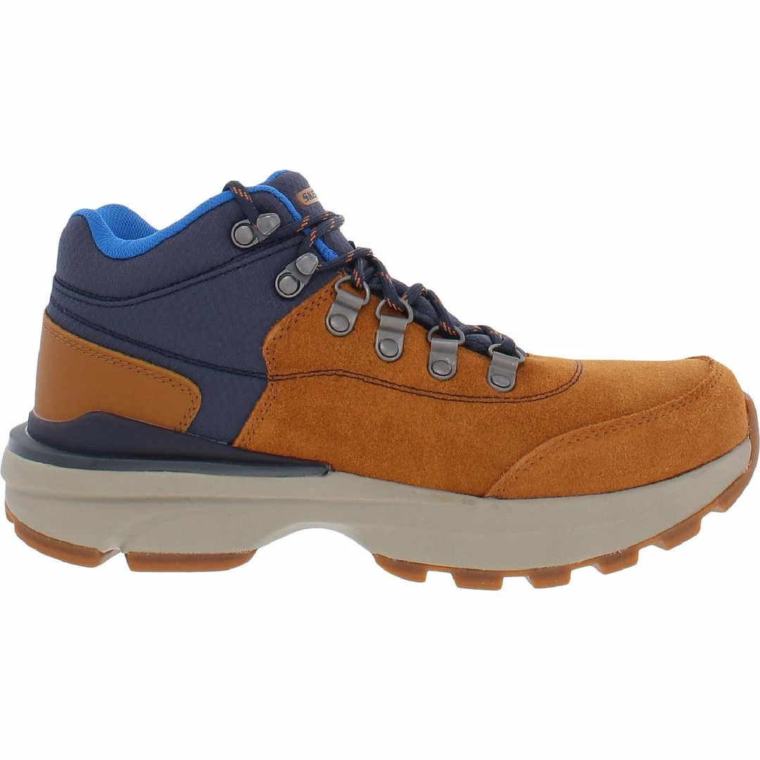 Skechers Flywalk- Tallken Mens Leather Lifestyle Combat & Lace-up Boots 4 Skechers Flywalk- Tallken Mens Leather Lifestyle Combat & Lace-up Boots - Image 2