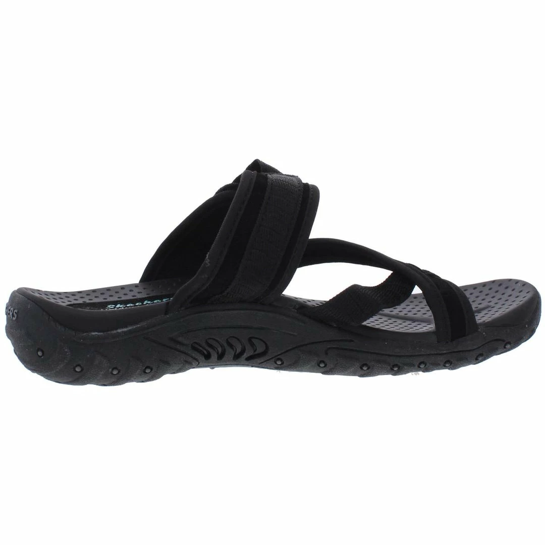 Skechers Reggae-Rasta Womens Leather Slip On Flip-Flops 4 Skechers Reggae-Rasta Womens Leather Slip On Flip-Flops - Image 2