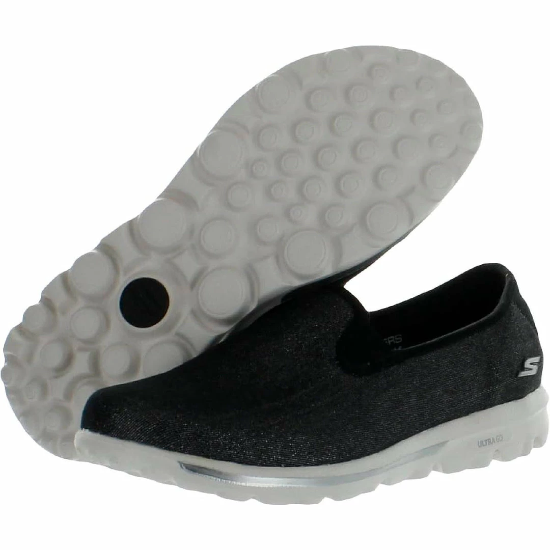 Skechers Go Walk Classic Basic Fun Womens Shimmer Slip On Casual and Fashion Sneakers 5 Skechers Go Walk Classic Basic Fun Womens Shimmer Slip On Casual and Fashion Sneakers - Image 3