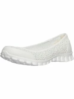 Skechers Sweetpea Womens Crochet Suede Trim Round-Toe Shoes