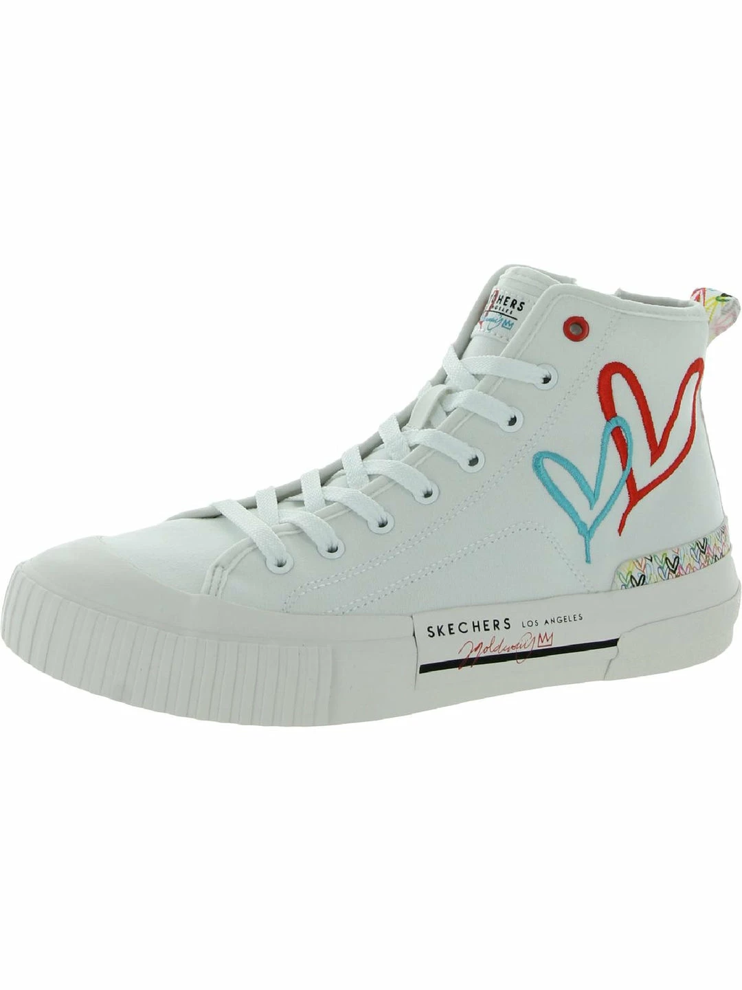 Skechers New Moon-Growing Love Womens Fitness Lifestyle High-Top Sneakers 3 Skechers New Moon-Growing Love Womens Fitness Lifestyle High-Top Sneakers