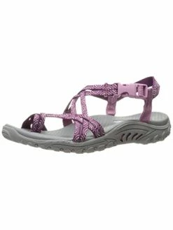 Skechers Reggae Happy Rainbow Womens Woven Thong Sport Sandals