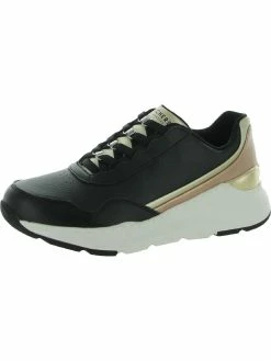 Skechers Rovina- Metallic Mixer Womens Faux Leather Lifestyle Athletic and Training Shoes