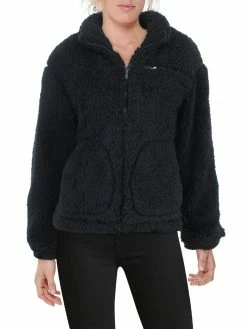 Skechers Womens Reversible French Terry Teddy Coat