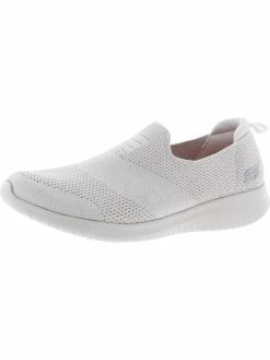 Skechers Womens Knit Lightwiteight Slip-On Sneakers